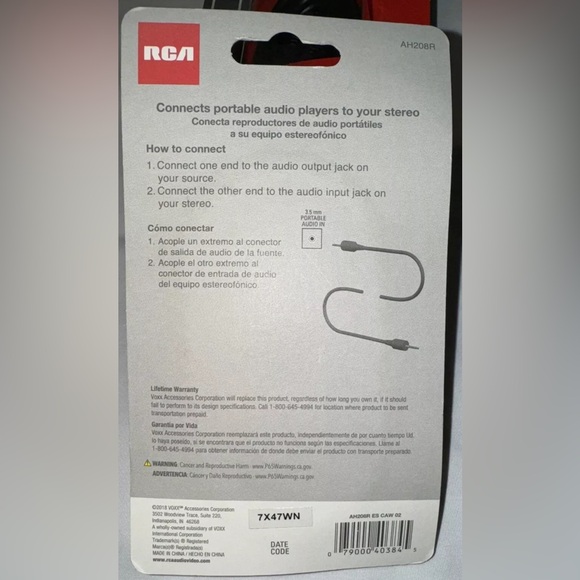 RCA Aux Cable NWT - Picture 2 of 2